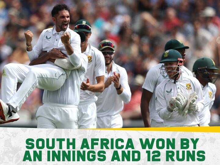 South Africa won lords test by an innings and 12 runs england big defeat kagiso rabada shine ENG vs SA: सिर्फ तीन दिन में दक्षिण अफ्रीका ने जीता लॉर्ड्स टेस्ट, इंग्लैंड को पारी और 12 रन से हराया