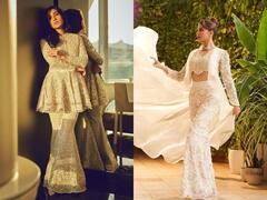 Celeb Fashionable Looks: आइवरी कलर में लगाना है चार चांद, इन हसीनाओं का लुक कॉपी कर, बन जाएं महफिल की जान