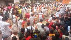 Pune dahihandi 2022: पुण्यात ढोल-ताशाच्या जल्लोषात दहीहंडी उत्सवाला सुरुवात
