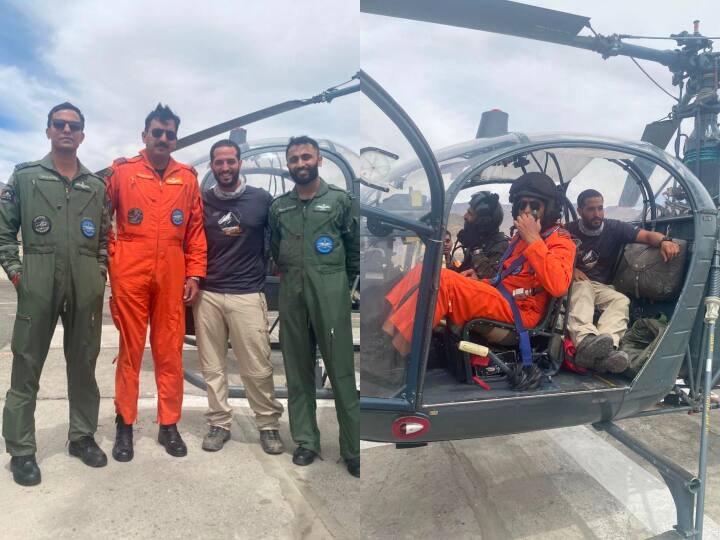 Indian Air Force rescued one Israeli National in  ladakh ANN IAF Rescued Israeli National: भारतीय वायुसेना ने बचाई इस्राइली नागरिक की जान, लद्दाख के मार्का घाटी में हुई थी तबियत खराब