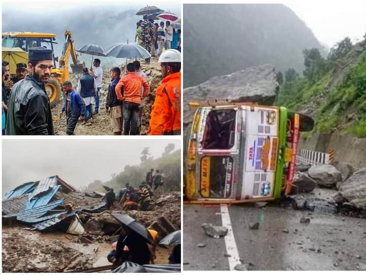 floods landslides cloud burst heave rain in himachal many people killed chamba mandi kangra Himachal Landslide: हिमाचल प्रदेश में भारी बारिश ने मचाई तबाही, बाढ़ और लैंडस्लाइड में अबतक 22 की मौत, कई लापता