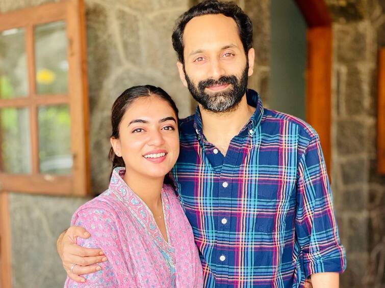 Nazriya Nazim Fahadh Faasil celebrate 8 years of marriage shares cute video in Instagram Nazriya Fahaadh Wedding : 8 வருஷமாகிடுச்சு..  திருமண நாளில் க்யூட் வீடியோ வெளியிட்ட நஸ்ரியா!