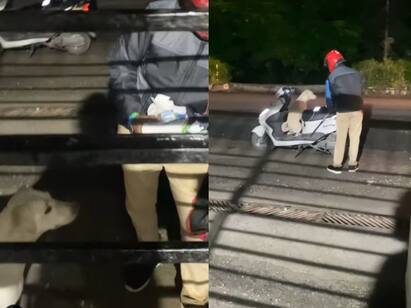 dog accompanies man delivering pizza left internet surprised Viral Video: உங்க கூடவே இருப்பேன்” : உரிமையாளருடன் செல்லும் செல்ல நாய்.. எதற்கு தெரியுமா? கொண்டாடும் நெட்டிசன்கள் (வீடியோ)