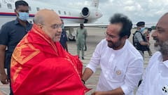 హైదరాబాద్‌ చేరుకున్న హోంమంత్రి అమిత్‌షా- ఉజ్జయిని అమ్మవారికి ప్రత్యేక పూజలు