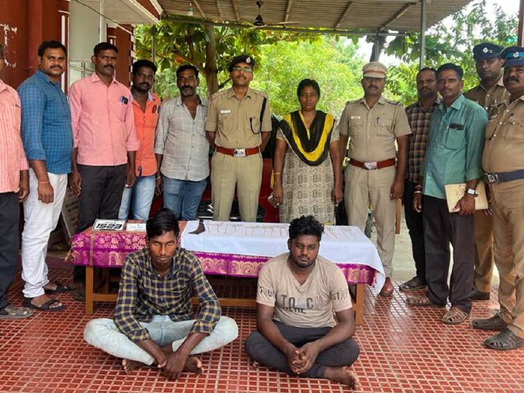 Villupuram: 2 robbers involved in serial chain robbery in Tindivanam areas arrested திண்டிவனம் பகுதியில் தொடர் செயின்பறிப்பு! ஹெல்மெட் கொள்ளையர்களை மடக்கிப்பிடித்த போலீஸ்!