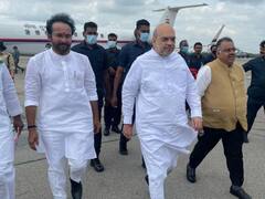 హైదరాబాద్‌ చేరుకున్న హోంమంత్రి అమిత్‌షా- ఉజ్జయిని అమ్మవారికి ప్రత్యేక పూజలు