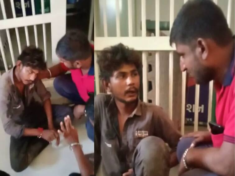 ARVALLI  6 outsiders entered the police station in Bayad Santhba and beat up the accused ARVALLI : બાયડના સાંઠબામાં પોલીસ સ્ટેશનમાં બહારના 6 શખ્સોએ ઘુસી આરોપીને માર માર્યો