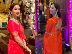DISHA PARMAR : સાડીમાં ખુબ સુંદર લાગી રહી છે દિશા પરમાર, જુઓ Photos