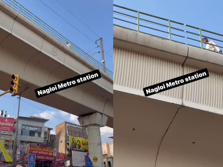 man casually walks along Delhi metro track scary video goes viral Video:  மெட்ரோ ட்ராக்கில் ஆபத்தை அறியாமல் நடந்து சென்ற நபர்.. பதறவைத்த காட்சிகள்.. என்ன நடந்தது?