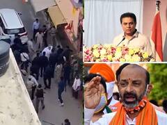 Viral Video: Telangana BJP Chief Bandi Sanjay Carries Amit Shah's Shoes, Faces Flak