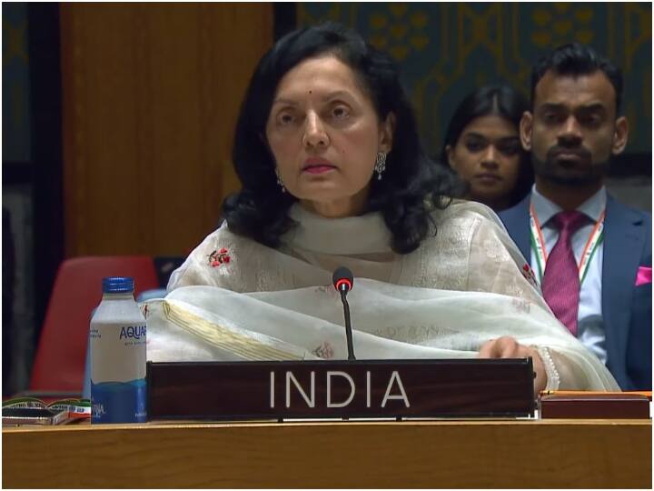 Ambassador of India to UN Ruchira Kamboj raise terrorism and security issue and slams China at UNSC briefing India In UNSC: भारत ने आतंकवाद के मुद्दे पर यूएनएससी में चीन को लताड़ा, कहा- सामान्य सुरक्षा तभी संभव है जब...