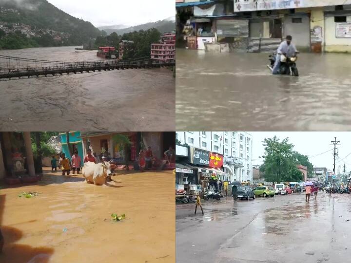 India Weather Forecast Heavy Rainfall Uttarakhand UP Odisha Himachal Pradesh Landslide Flood in MP Flood: पहाड़ से मैदान तक बाढ़-बारिश से इंसान बेबस- MP के कई जिलों में स्कूल बंद, यूपी के कई इलाकों में येलो अलर्ट