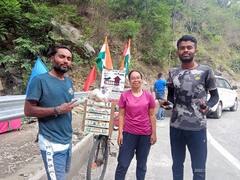 In Pics: छत्तीसगढ़ के राजीव ने पांच महीने में साइकिल से किया 18 राज्यों का सफर, वजह है बेहद खास