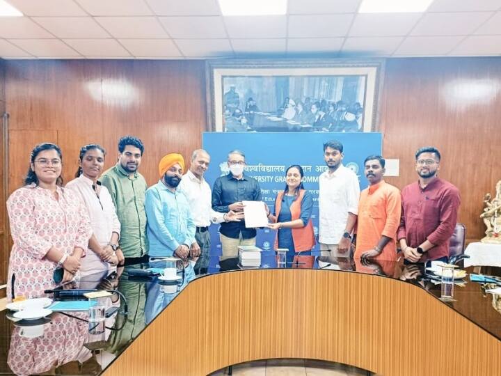 ABVP ने UGC को सौंपा ज्ञापन, CUET समेत उच्च शिक्षा में आ रही समस्याओं का किया जिक्र ABVP submitted memorandum to UGC regarding higher education problems including CUET ANN ABVP ने UGC को सौंपा ज्ञापन, CUET समेत उच्च शिक्षा में आ रही समस्याओं का किया जिक्र