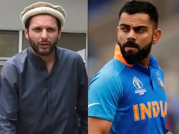 Asia Cup 2022 Shahid Afridi makes blunt five-word statement on Virat Kohli's 'future'  Asia Cup 2022: विराटच्या भविष्याबाबत चाहत्यांनी शाहिद आफ्रिदीला विचारलं; पाहा काय मिळालं उत्तर?