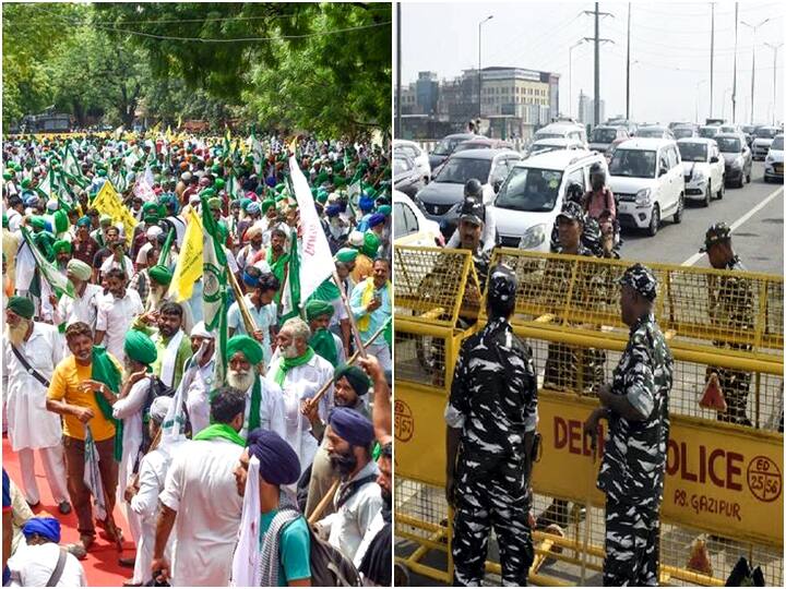 Delhi: Farmers To Hold Protest In Jantar Mantar Today, Security Beefed Up At Entry Points To National Capital — Details Delhi: Farmers Hold Protest At Jantar Mantar, Heavy Police Deployment At Border Points — All About It