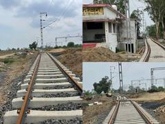 In Photos: ठेकेदार का कारनामा, दो पटरियों के बीच खड़ा किया बिजली का पोल, तस्वीरें देख चकरा जाएगा माथा