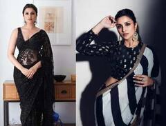 Celeb Look:લગ્નના ફંક્શનથી લઇને કૉકટેલ પાર્ટી સુધી, અપનાવો Parineetiનો આ દમદાર સાડી લૂક્સ