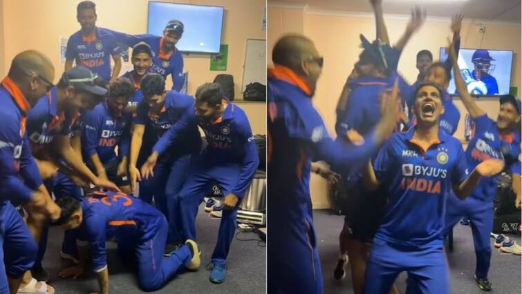 IND vs ZIM, 3rd ODI: Shikhar Dhawan shares celebration dance video after whitewash series against Zimbabwe IND Vs ZIM, 3rd ODI: সিরিজ জিতে কালা চশমার তালে ধবন-গিলদের উদ্দাম নাচ, দেখুন ভিডিও
