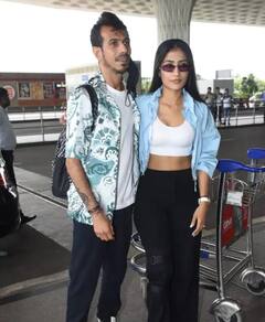 ਰਿਸ਼ਤੇ 'ਚ ਖਟਾਸ ਦੀ ਚਰਚਾ ਵਿਚਾਲੇ ਪਤੀ ਚਹਿਲ ਨੂੰ ਏਅਰਪੋਰਟ ਛੱਡਣ ਪੁੱਜੀ ਧਨਸ਼੍ਰੀ, ਗਲੇ ਲਾਇਆ ਤੇ ਮੁਸਕਰਾ ਕੇ ਕੀਤੀ ਬਾਏ