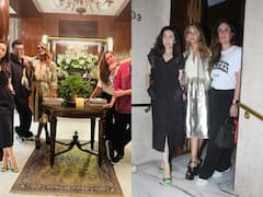 Karisma Kareena Pics: करिश्मा -करीना ने दोस्तों के साथ मनीष मल्होत्रा के घर की मस्ती, करण जौहर भी आए नजर