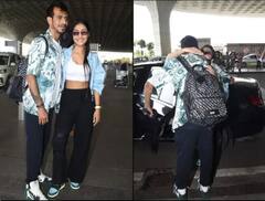 ਰਿਸ਼ਤੇ 'ਚ ਖਟਾਸ ਦੀ ਚਰਚਾ ਵਿਚਾਲੇ ਪਤੀ ਚਹਿਲ ਨੂੰ ਏਅਰਪੋਰਟ ਛੱਡਣ ਪੁੱਜੀ ਧਨਸ਼੍ਰੀ, ਗਲੇ ਲਾਇਆ ਤੇ ਮੁਸਕਰਾ ਕੇ ਕੀਤੀ ਬਾਏ