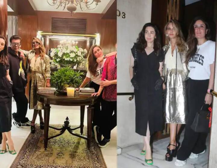 ਕਰਿਸ਼ਮਾ ਕਪੂਰ ਨੇ ਆਪਣੇ ਦੋਸਤਾਂ ਨਾਲ ਮਸਤੀ ਕਰਦੇ ਹੋਏ ਸੋਸ਼ਲ ਮੀਡੀਆ 'ਤੇ ਇਕ ਤਸਵੀਰ ਸ਼ੇਅਰ ਕੀਤੀ ਹੈ। ਇਸ ਤਸਵੀਰ 'ਚ ਉਨ੍ਹਾਂ ਨਾਲ ਕਰੀਨਾ ਅਤੇ ਕਰਨ ਜੌਹਰ ਵੀ ਨਜ਼ਰ ਆ ਰਹੇ ਹਨ।