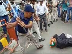 Watch video : வேலை வேண்டி கோஷம்... போலீஸ் காட்டிய ஆவேசம்.. தலையில் இரத்தம், கையில் தேசிய கொடியுடன் உருண்ட நபர்!