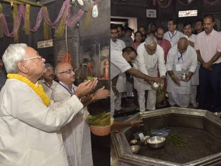 Vishnupad Mandir Gaya, Minister Israel Mansoori along with Nitish Kumar  enter Hindu Temple ANN Bihar News: गया के विष्णुपद मंदिर में मंत्री इसराइल मंसूरी के प्रवेश पर हंगामा, बीजेपी ने पद से हटाने की मांग की