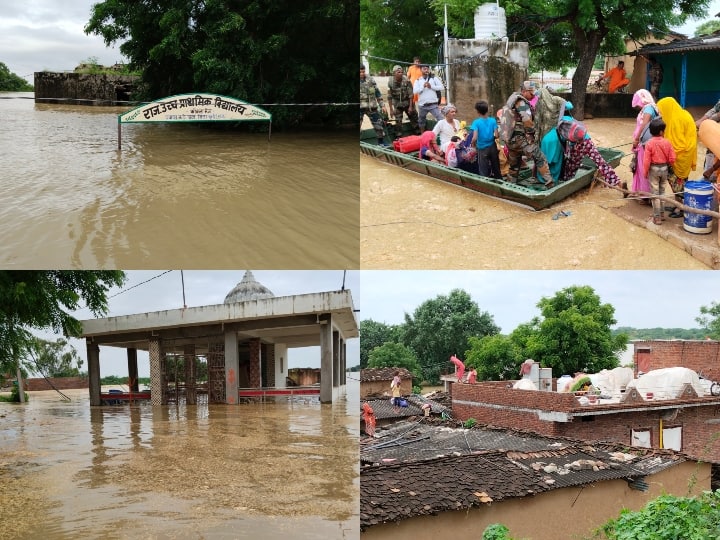 Rajasthan: राजस्थान के बूंदी में बाढ़ बारिश का कहर जारी है. यहां लाखेरी उपखण्ड के चाणदा, मालियों की बाड़ी, कांकरा मेज, बसवाड़ा, पाली, खाखटा सहित कई गांव मेज नदी के कहर के चपेट में आ गये.