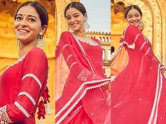 Liger: फिल्म के प्रमोशन के लिए नवाबों के शहर लखनऊ पहुंची अनन्या पांडे, अनारकली पहने यूं इतराती दिखीं