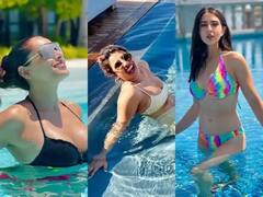 Actress Pool Look: બિપાશા બસુ થી જાન્હવી કપૂર સુધી, જ્યારે બિકીની પહેરીને આ હસિનાઓ પુલમાં ઉતરી....