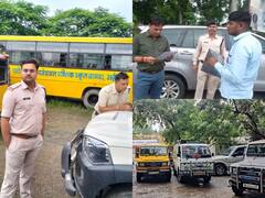 Ujjain News: उज्जैन में बीना दस्तावेज वाले एक दर्जन स्कूल वाहन हुए जब्त, नागदा दुर्घटना में हुआ ये खुलासा