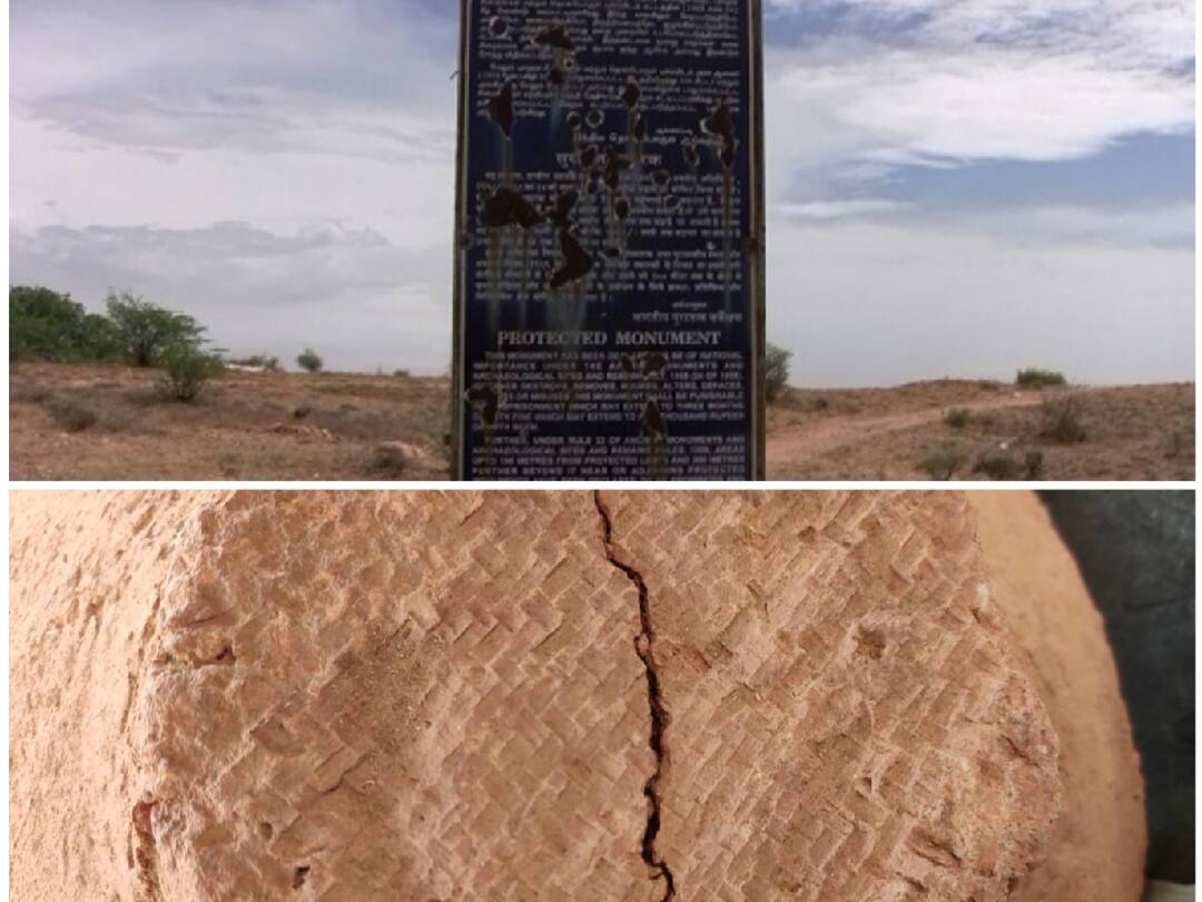 ஆதிச்சநல்லூர் அகழாய்வு: முதுமக்கள் மூடி தாழியில் பனை ஓலை அச்சு கண்டுபிடிப்பு