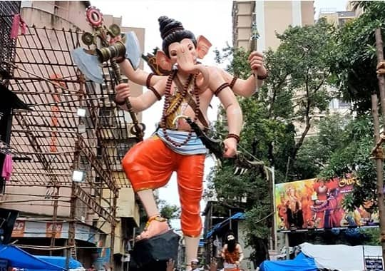 Mumbaicha Maharaja Is The Tallest Ganesh Idol In Maharashtra This Year The Statue Is 38 Feet