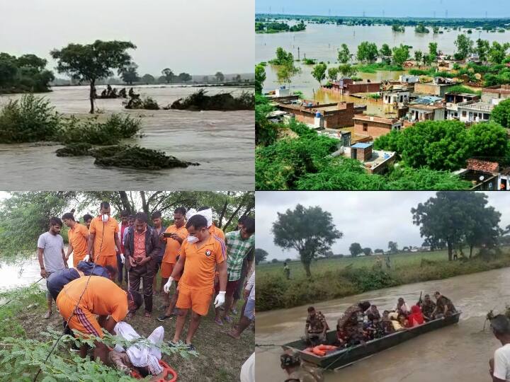 राजस्थान के बारां में तेज बारिश के कारण जिले में पार्वती, परवन और कालीसिंध नदियां उफान पर है. इन नदियों में ज्यादा पानी आने के कारण नदी किनारे बसे गांवों में बाढ़ के हालात बने हुए हैं.