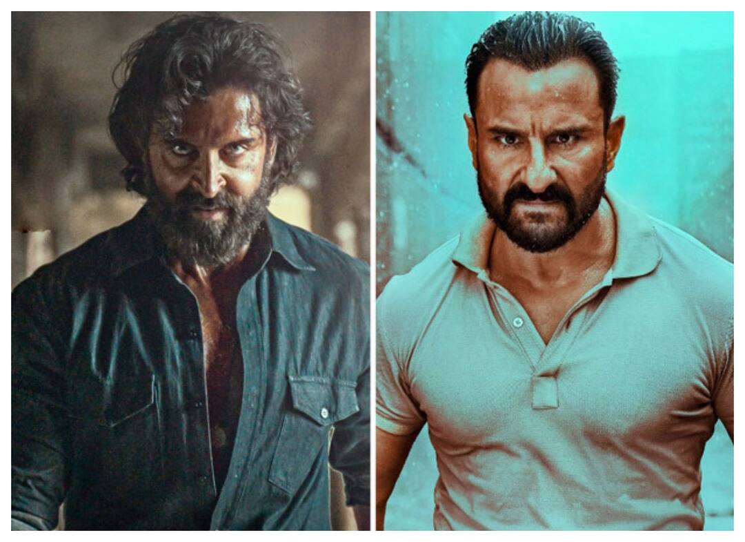 Vikram Vedha Teaser: 'విక్రమ్ వేద' టీజర్ - మక్కీకి మక్కీ దించేశారుగా! Vikram Vedha teaser: Hrithik Roshan, Saif Ali Khan have the ultimate face-off in world of cops, gangsters Vikram Vedha Teaser: 'విక్రమ్ వేద' టీజర్ - మక్కీకి మక్కీ దించేశారుగా!
