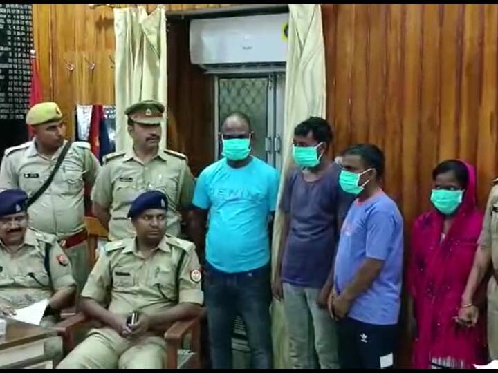 Sultanpur News Youth kidnapped and demanded ransom of 4 lakhs police arrested 4 people  ANN Sultanpur: युवक का अपहरण कर मांगी 4 लाख की फिरौती, पुलिस ने महिला समेत 4 लोगों को किया गिरफ्तार