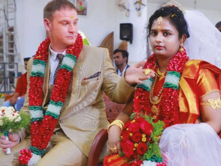 Germany man married kanyakumari men TNN ஜெர்மனி வாலிபரை கரம் பிடித்த குமரி பெண்.....காதல் மலர்ந்தது எப்படி...?