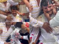 जेल से छूटने पर कांग्रेस नेता का दूध से हुआ अभिषेक, सलाखों से पीछे से जीता था चुनाव, हिसाब चुकाने की दी चेतावनी