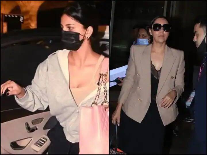 ਸ਼ਾਹਰੁਖ ਖਾਨ ਦੀ ਬੇਟੀ ਸੁਹਾਨਾ ਖਾਨ ਅਤੇ ਉਸਦੀ ਮਾਂ ਗੌਰੀ ਖਾਨ ਨੂੰ ਬੁੱਧਵਾਰ ਰਾਤ ਮੁੰਬਈ ਇੰਟਰਨੈਸ਼ਨਲ ਏਅਰਪੋਰਟ 'ਤੇ ਦੇਖਿਆ ਗਿਆ।