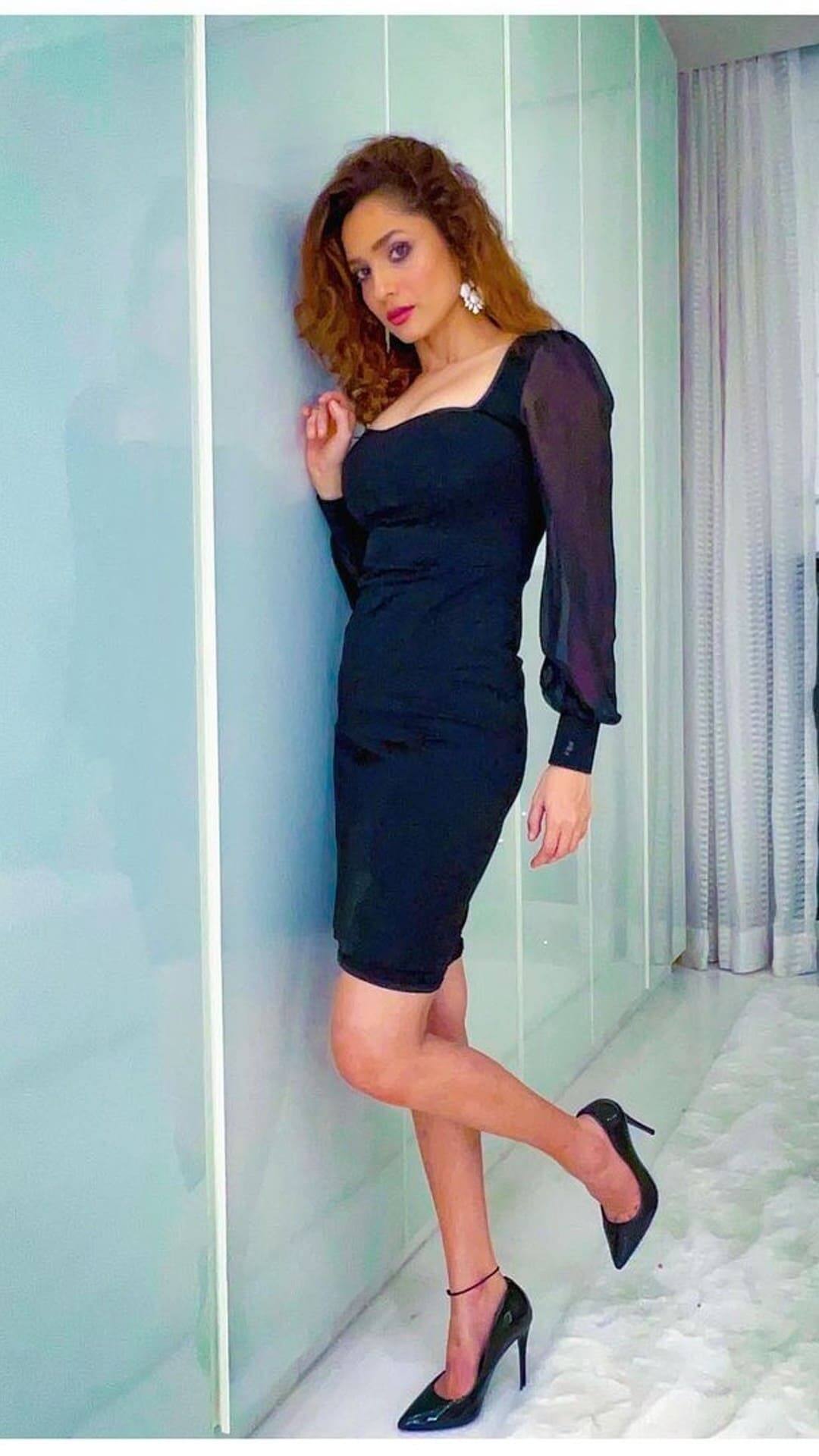 Ankita Lokhande Shows Her Quirky Side In A Blue Dress Ankita Lokhande Shows Her Quirky Side In A Blue Dress