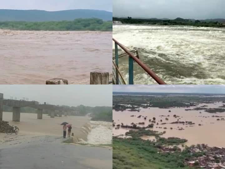 Bundi Rain: बूंदी में भारी बरसात से सड़क, बिजली और फसलों को भारी नुकसान हुआ है. चंबल, मेज, घोड़ापछाड़, मांगली, कुरेल, गरजनी, बलांडी, सगुन सहित 10 से ज्यादा नदियां उफान पर हैं और 19 बांध भर चुके हैं.