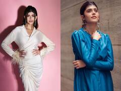 Sanjana sanghi : વ્હાઇટ અને બ્લ્યુ ડ્રેસમાં સંજના સાંઘીનો મોહક અંદાજ, જુઓ Photos