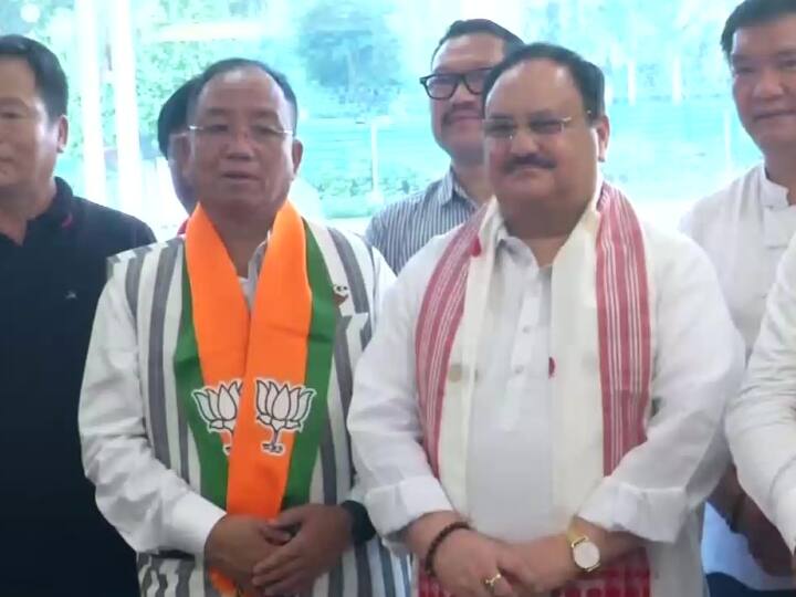 Arunachal Pradesh JD(U) MLA Techi Kaso joins BJP Party President JP Nadda gets primary membership Arunachal Pradesh: नीतीश कुमार को झटका! अरूणाचल में JDU विधायक BJP में हुए शामिल