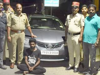 விலைக்கு வாங்குவதாக கூறி காரை திருடிச்சென்ற இளைஞர்  - புதுச்சேரியில்  அதிர்ச்சி