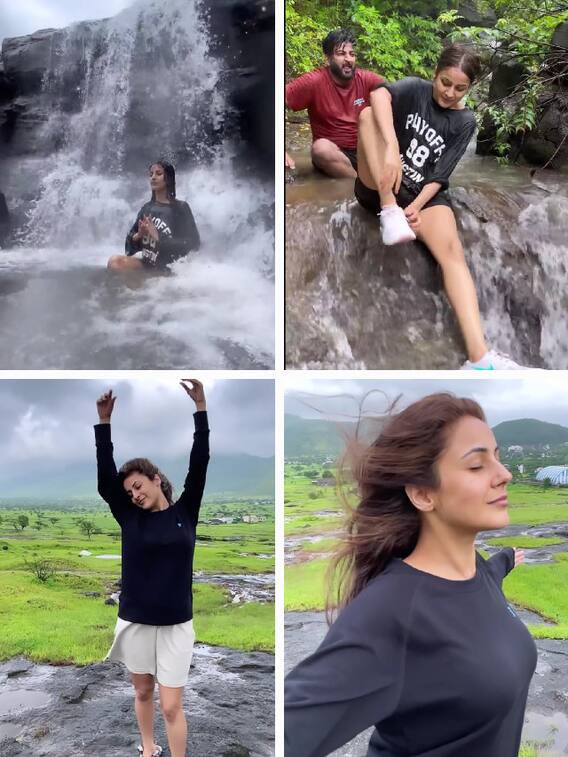 कभी झरने के नीचे मस्ती, तो कभी नाचती दिखीं शहनाज गिल