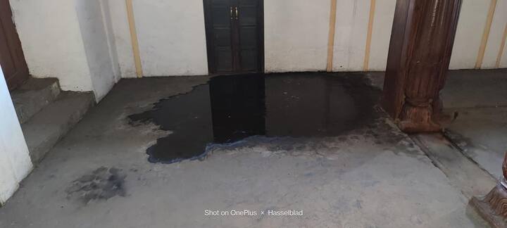 ऐतिहासिक वाड्यात सगळीकडे घाणीचं साग्राज्य दिसत आहे.