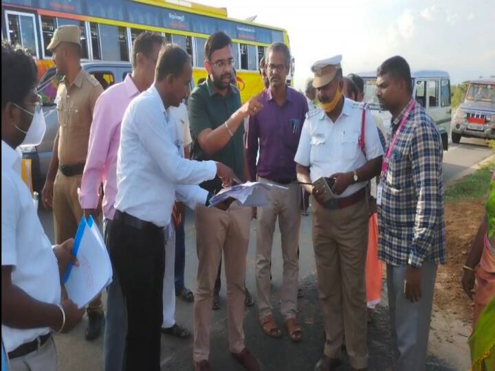 Velankanni Cathedral Annual Festival Collector Arun Tamburaj inspection progress works TNN வேளாங்கண்ணி பேராலய  ஆண்டு  திருவிழா: முன்னேற்பாடு பணிகள் குறித்து ஆட்சியர் ஆய்வு