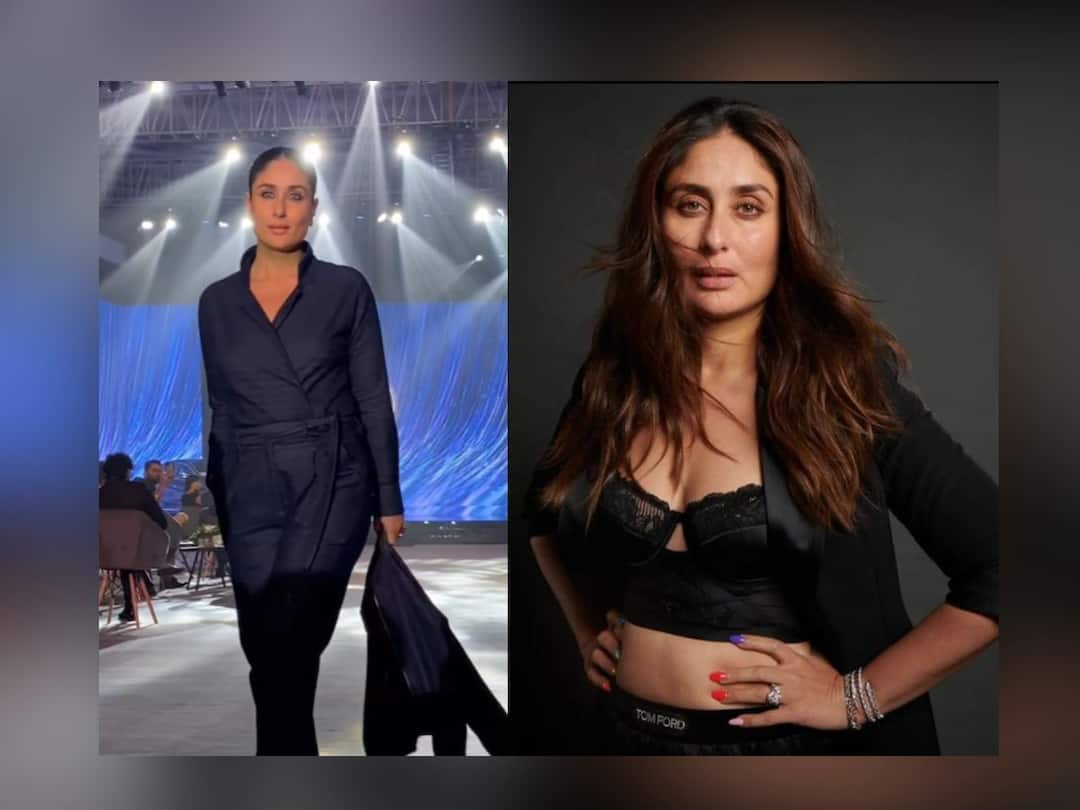 kareena kapoor do ramp walk netizens said boycott their advertisement Kareena Kapoor : रॅम्प वॉक केल्यानंतर करीना ट्रोल; व्हिडीओवर कमेंट्सचा पाऊस, नेटकरी म्हणाले, 'बॉयकॉट'